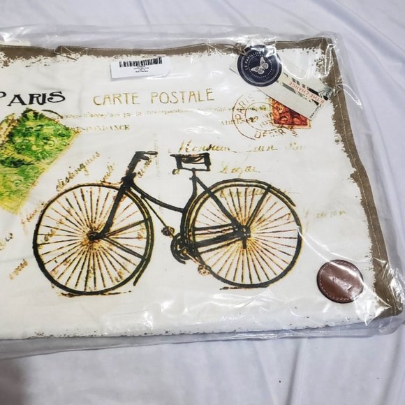 NWT Le Papillon Canvas Tote Bag, French Postcard - Picture 2 of 7